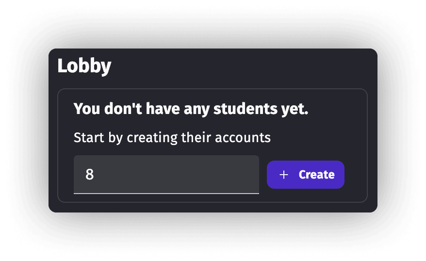 Zoom on the "Add students batch" feature